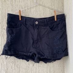 Short sales preto rasgadinho