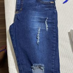 Calça Jeans Rasgada Nova 44  Calça Feminina Dazur Nunca Usado
