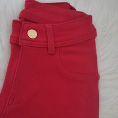 Calça legging montaria vermelha