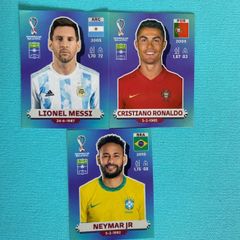 Kit Figurinhas Extra Prata Da Copa Do Mundo 2022 Neymar CR7 Cristiano  Ronaldo Mbappé Kevin De Bruyne - 4 Figurinhas