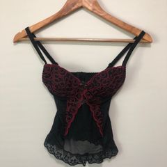 Corselet Preto Com Renda, Comprar Novos & Usados