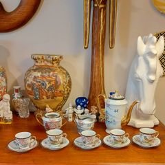 Jogo Antigo de Xícara Chá, Café e Bolo - Porcelana Casca de Ovo | Móvel de  Antiquário Porcelana Japonesa Usado 59087117 | enjoei