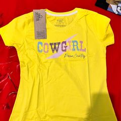 T-Shirt Feminina Power Country Amarela