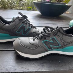 New balance cinza 2025 com verde agua