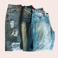 Calça Jeans Rasgada Nova 44  Calça Feminina Dazur Nunca Usado