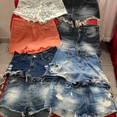 Lote 2 Shorts Jeans, Shorts Feminino Usado 87417136