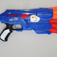 Lança Dardo Nerf N-Strike Elite Firestrike Hasbro - Laranja