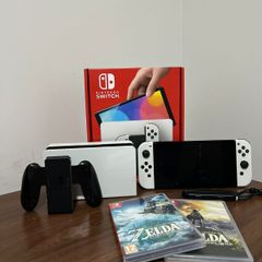 Nintendo Switch Oled Branco (ainda Na Garantia) + 256gb com 49 Jogos |  Console de Videogame Nintendo Usado 75339250 | enjoei