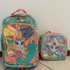 Lancheira Térmica Unicórnio Kawaii Puket Azul Marinho - Dóris Kids:  Brinquedos, Enxoval de Bebê, Roupas Infantis e Acessórios