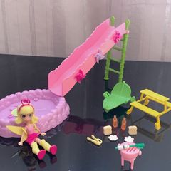 Polly Cola e Descola Sala de Jogos com Acessórios - Mattel