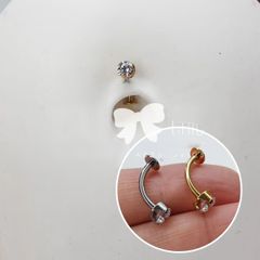 Piercing Umbigo de Titânio  Cacareco Titânio Nunca Usado 80948487