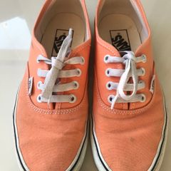 Vans store laranja fluorescente