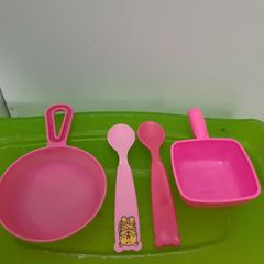 Kit Cozinha Infantil Jogo de Panelinhas Comidinha e Acessórios Brinquedo  Menina