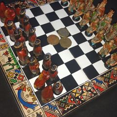 Lindas Peças de Xadrez em Madeira Importado, Indiano! | Jogo de Tabuleiro  Indiano Usado 86567368 | enjoei
