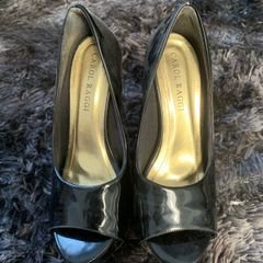 Peep Toe Salto Preto, Comprar Novos & Usados