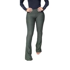 Calça flare hot sale bandagem verde militar