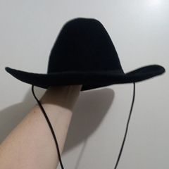 LUOZZY Chapéu de cowboy preto chapéu de cowboy ocidental para