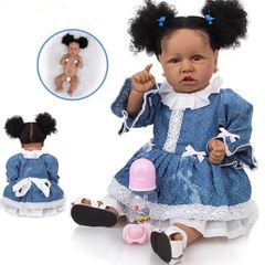 Boneca Bebê Reborn Negra Realista | Brinquedo Usado 83739407 | enjoei
