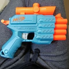 Pistolas Mega Nerf Balas Incluídas Azul, Brinquedo Nerf Usado 49272840