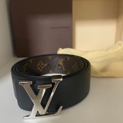 Cinto Louis Vuitton Couro Preto Original - CAMT126