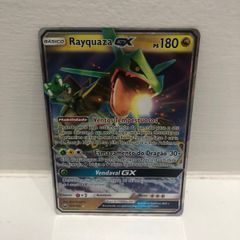 Carta Rayquaza Gx Shiny Pokemon Tcg | Produto Masculino Copag Usado  81306802 | enjoei