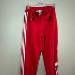 Adidas Paolina Russo Track Pants Scarlet Red White High Waist