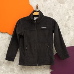 jaqueta preta fleece columbia 98792755