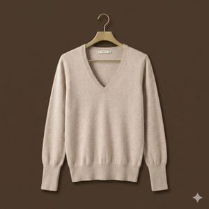 blusa de trico zara mesclada bege gola v tamanho m 706 144593286?action_source=73496&ref=home_home&rsp=1&rspix=1
