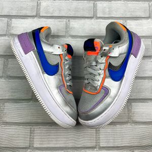 air force 1 shadow metálic