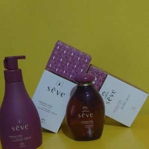 presente natura sève amêndoas e frésia (2 produtos)
