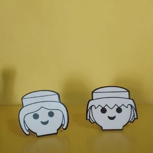 gancho para parede tok&amp;stok playmobil, 02 peças