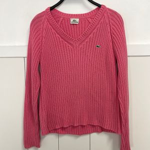 sueter tricot rosa lacoste 102964620