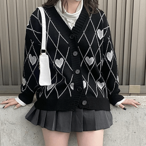 cardigan preto coracoes xadrez romwe kawaii y2k japones soft girl egirl grunge coreano 145833582?action_source=75013&ref=home_home&rsp=1&rspix=1