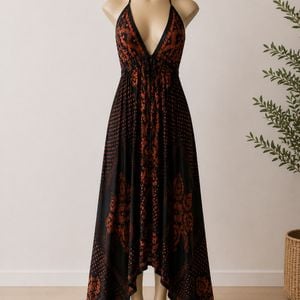 vestido beleza indiana preto e laranja 146149514?action_source=74549&ref=home_home&rsp=1&rspix=1