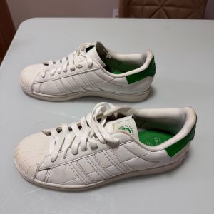 adidas gazelle silver green womens Tênis Adidas Superstar Feminino Branco/Verde – NewSkull main image 0