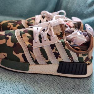 adidas gazelle silver green womens ADIDAS NMD R1 BAPE OLIVE CAMO [FLAWED main image 0