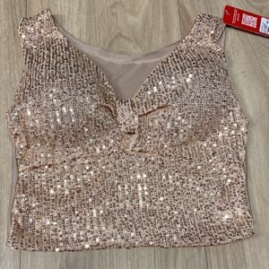 cropped blusa bege paete lantejoula brilho carnaval m 134933189?action_source=67456&ref=home_home&rsp=1&rspix=1
