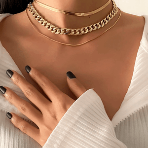kit 3 colares dourado colar fita corrente colar choker elos gargantilha sofisticado moda