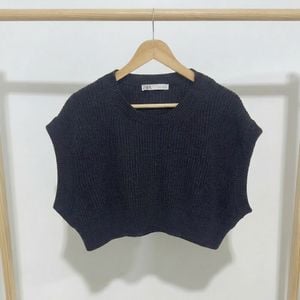 colete zara de trico preto tamanhos m g inverno agasalho 142200154?action_source=70522&ref=home_home&rsp=1&rspix=1