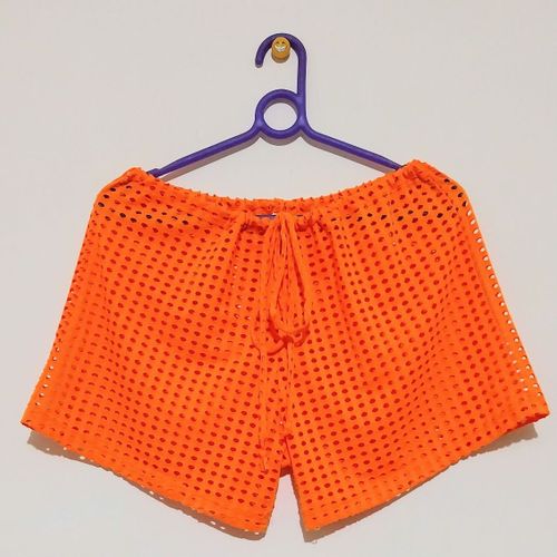 shortinho de tela laranja moda praia despojado saida de praia ou piscina semi novo tamanho 44 127946673?action_source=68477&ref=home_home&rsp=1&rspix=1