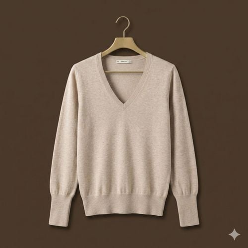 blusa de trico zara mesclada bege gola v tamanho m 706 144593286?action_source=73496&ref=home_home&rsp=1&rspix=1