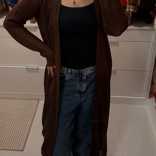 cardigan longo hering marrom gg 142806393?action_source=31319&ref=home_home&rsp=1&rspix=1