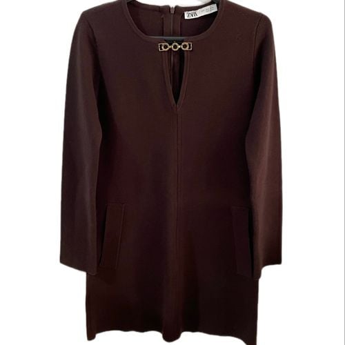 vestido marrom da zara inverno tam p usado em otimo estado 140190729?action_source=70522&ref=home_home&rsp=1&rspix=1