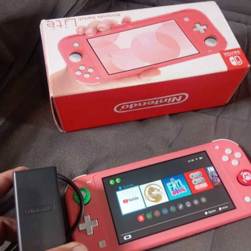 nintendo switch lite coral