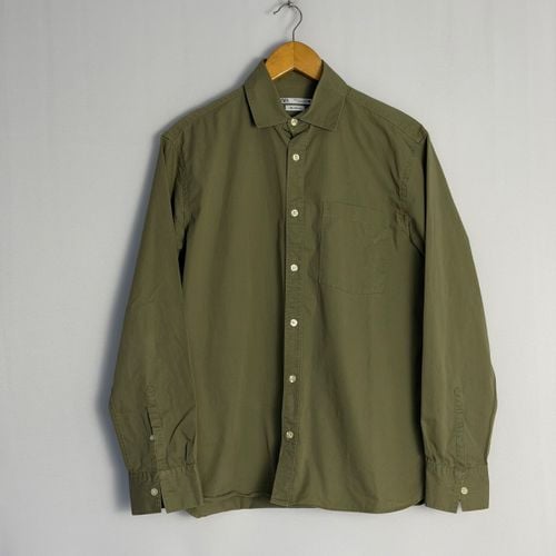 camisa zara relaxed fit verde militar p 150451483?action_source=75868&ref=home_home&rsp=1&rspix=1