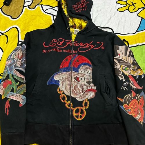 casaco ed hardy by christian audigier original bulldog com pedrarias m 111698666?action_source=72701&ref=home_home&rsp=1&rspix=1