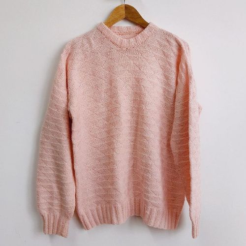 sueter pulover de trico rosa 101586037