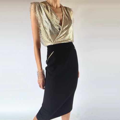 saia midi preta alfaiataria cintura alta lapis ziper social tubinho basica 133409941?action_source=70657&ref=home_home&rsp=1&rspix=1