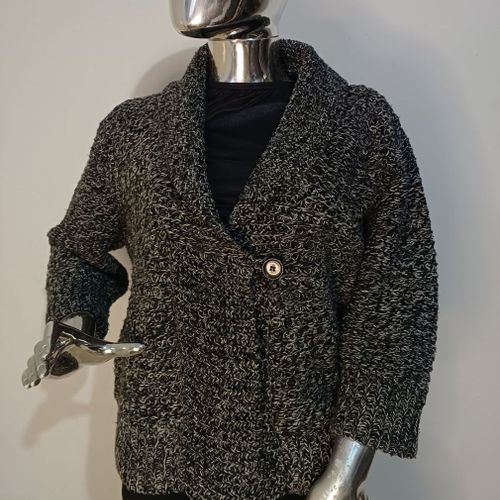 Cardigan Zara Feminino Cinza Mescla M