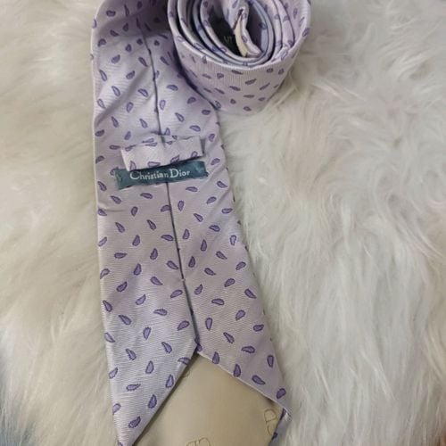 Gravata Christian Dior Seda Lilas